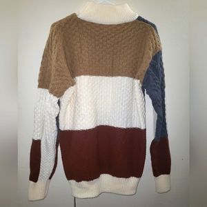 Autumn and winter men's sweater thickened high neck underlay knit Size 2XL